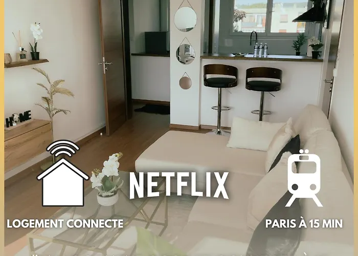 Appartement Cosy & Connecte A 15 Min De Paris