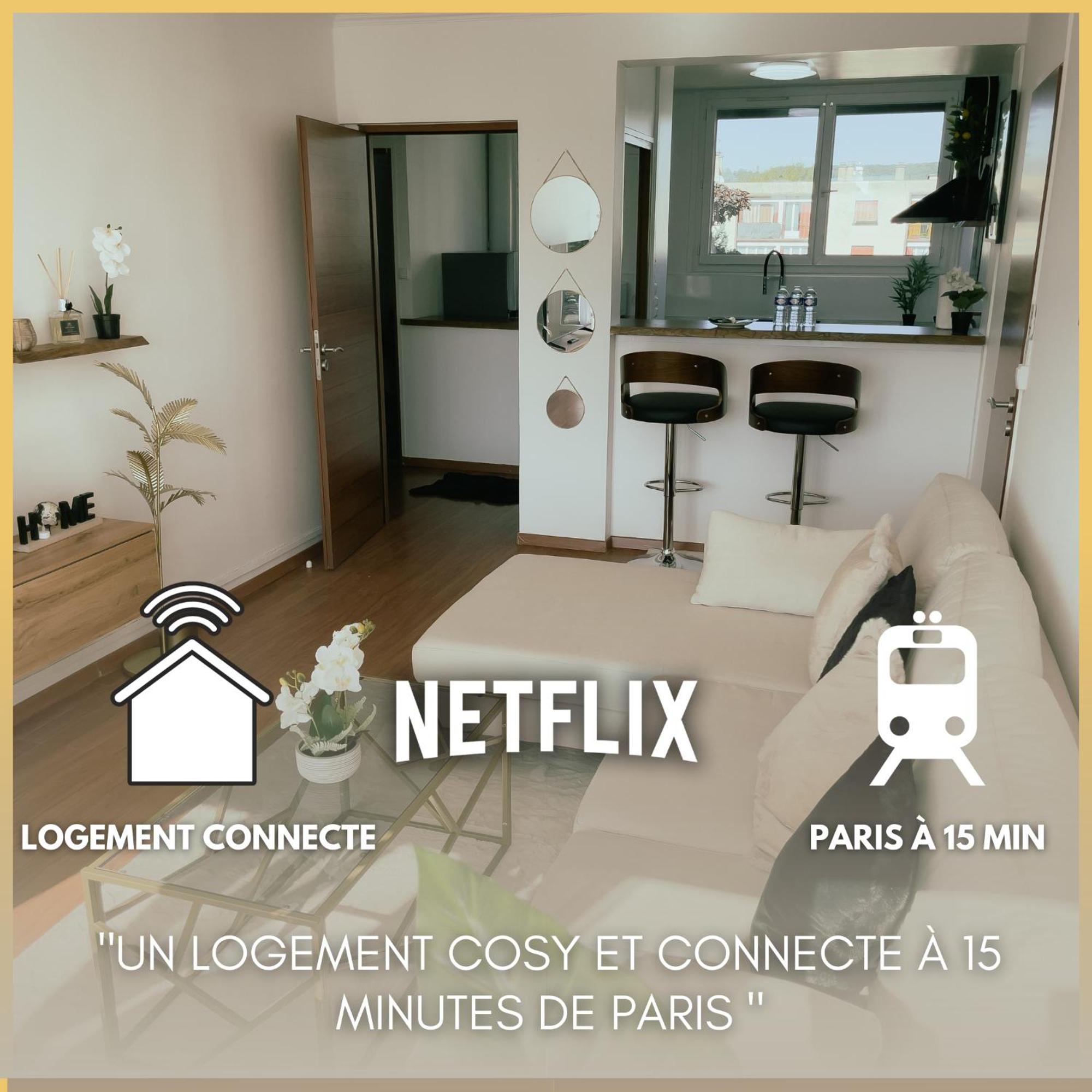 Apartment Cosy & Connecte A 15 Min De Paris